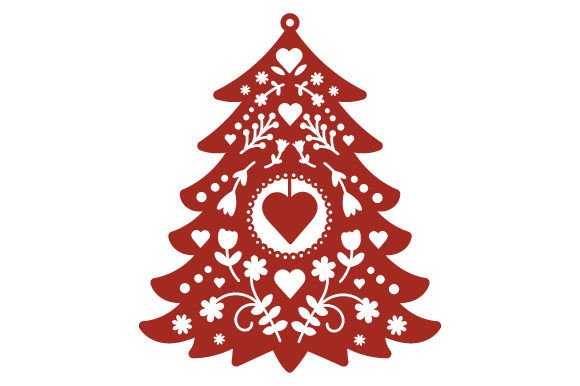 Intricate Cut Christmas Ornament – Scandinavian Christmas Tree