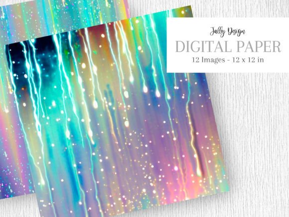 Iridescent Electric Rain & Shiny Glitter