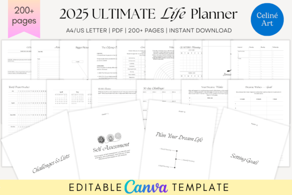 KDP 2025 Ultimate Life Planner Template