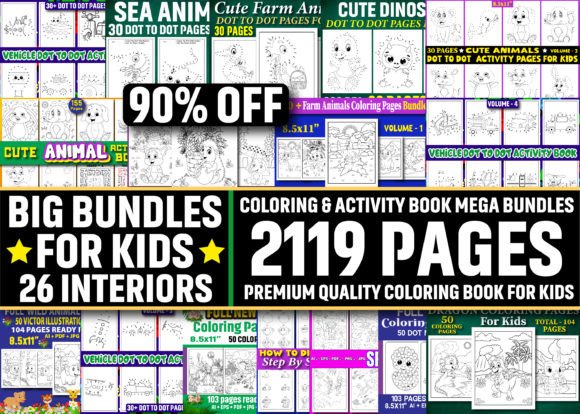 Kids Activity & Coloring Book Bundle KDP