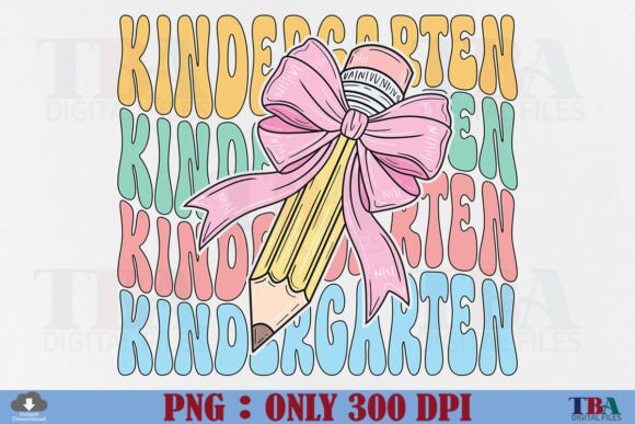 Kindergarten Teacher Coquette Pencil Bow