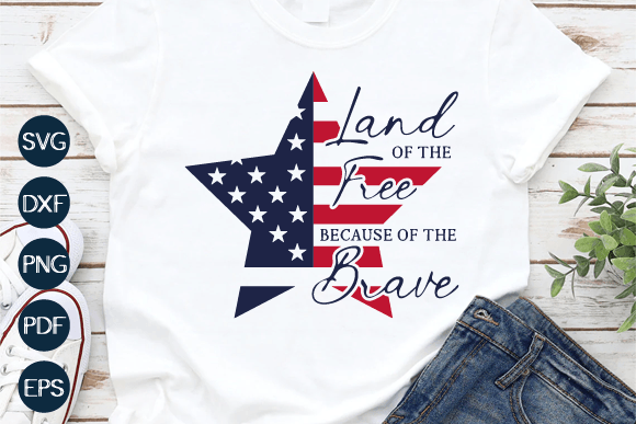 Land of the Free SVG, 4th of July SVG