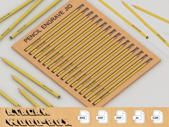 Laser Cut Pencil Jig – Engraving Pencils