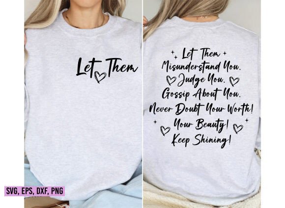 Let Them SVG, Inspirational Quotes Svg