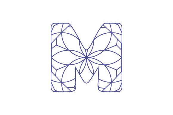 Mandala Alphabet – Letter M