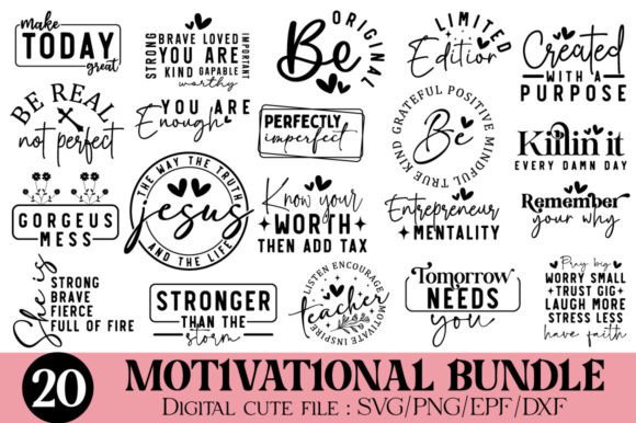 Motivational SVG Bundle