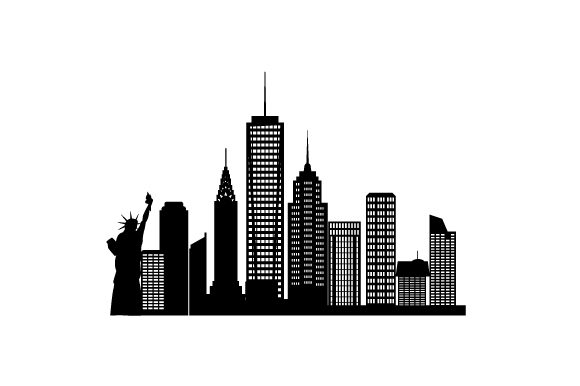 New York Skyline Silhouette