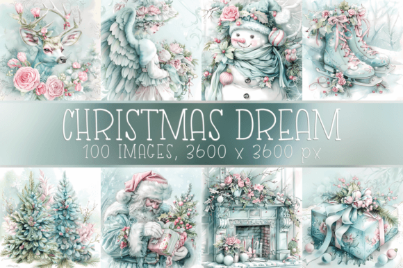 Pastel Green Christmas Winter Images