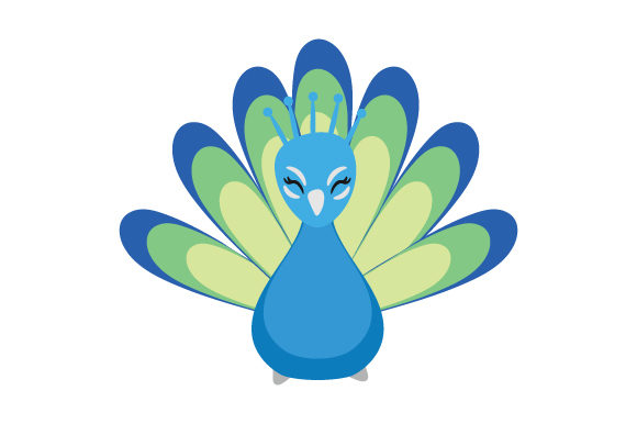Peacock (cute Kawaii Style)