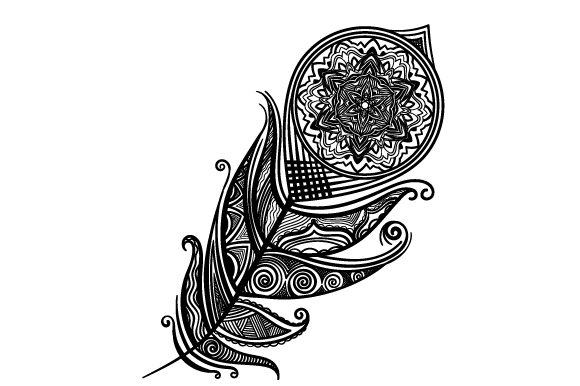 Peacock Feather Mandala