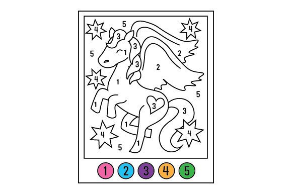 Pegasus Color by Number