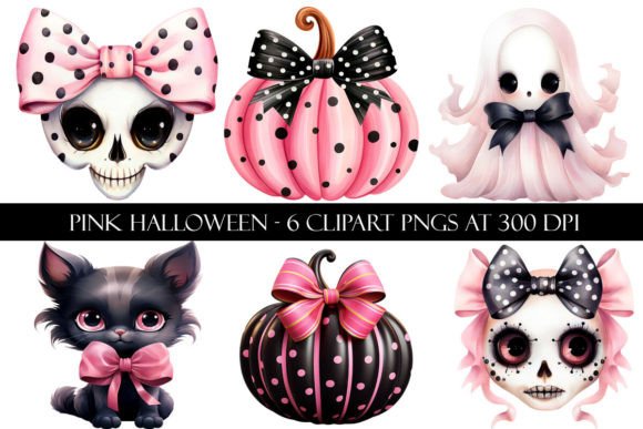 Pink Halloween Clipart