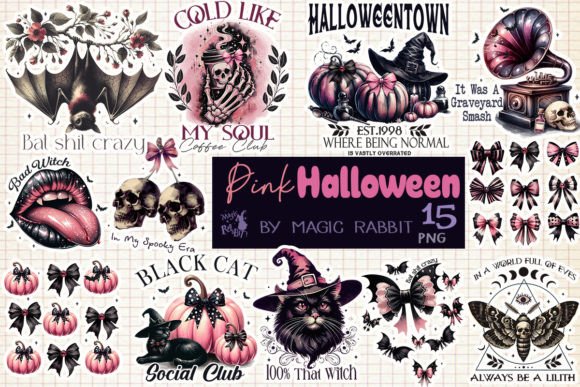 Pink Halloween Sublimation Bundle