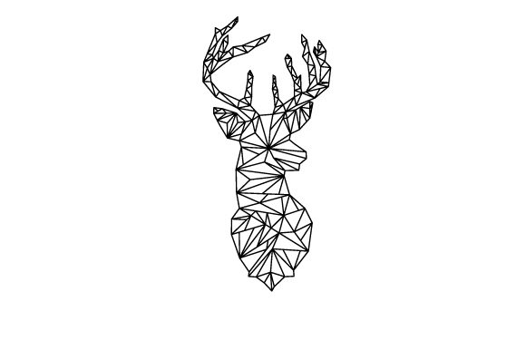 Polygonal Deer Head