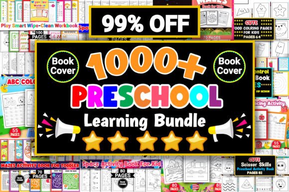 Preschool Learning Activity Book Bundle