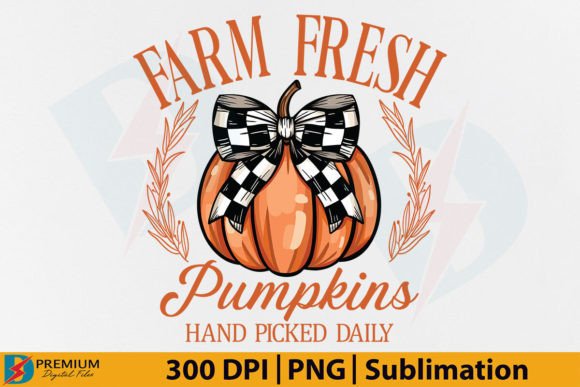 Pumpkin Coquette Bow PNG, Halloween Fall