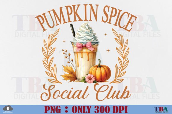 Pumpkin Spice PNG Coquette Fall Season