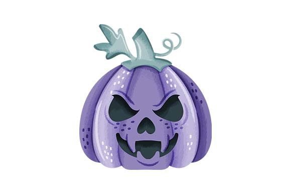 Purple Halloween Pumpkin