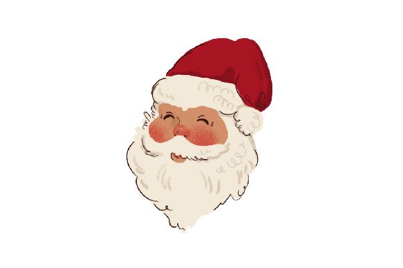 Retro Nostalgic Santa – Sticker