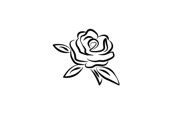Rose Flower Lineart