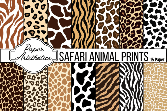 Safari Animal Print Digital Paper