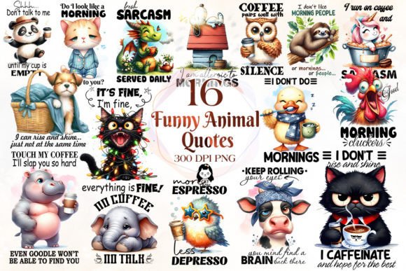 Sarcastic Animal Quotes Sublimation