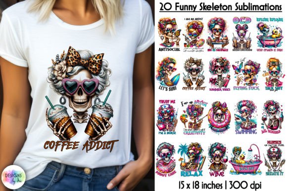 Sarcastic Skeleton Sublimation Bundle