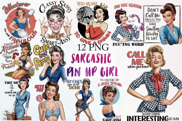 Sassy Pin-up Girl Sublimation Bundle
