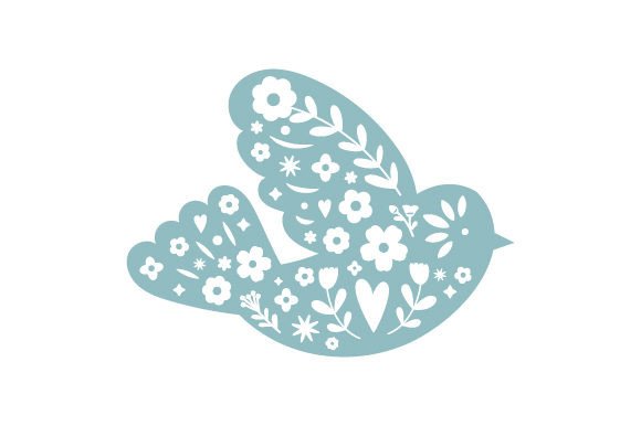 Spring Bird, Folk Art Style