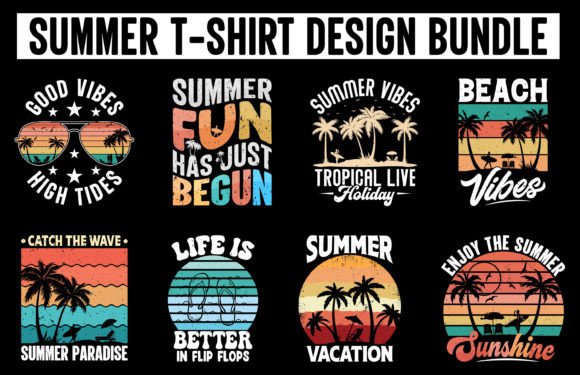 Summer Beach Vacation T Shirts Set