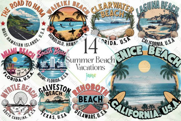 Summer Beach Vacations Sublimation