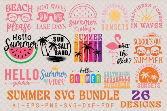 Summer SVG Bundle, Beach SVG