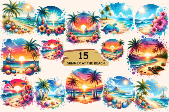 Summer at the Beach Sublimation Bundle