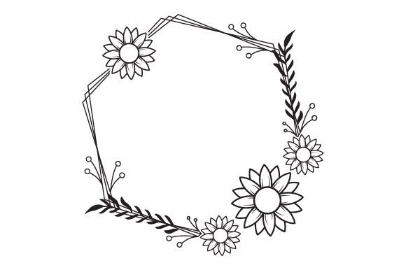 Sunflower Monogram Frame