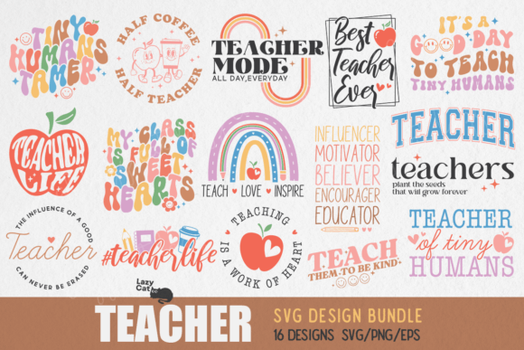 Teacher SVG Design Bundle
