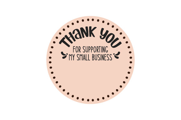 Thank You for Supporting My Small Business Sticker
