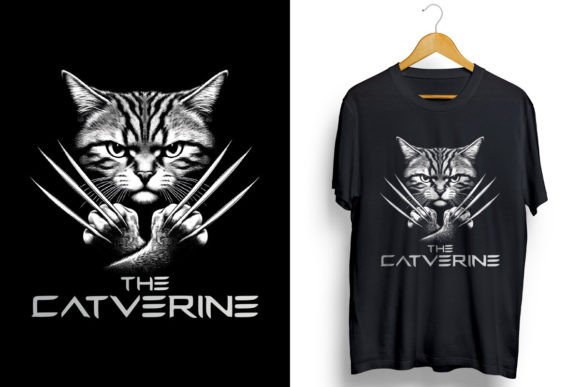 The Catverine Funny Cat PNG Sublimation