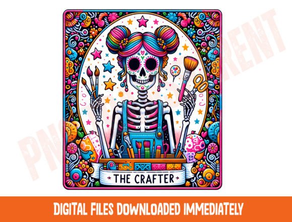 The Crafter Tarot Card PNG, Crafting