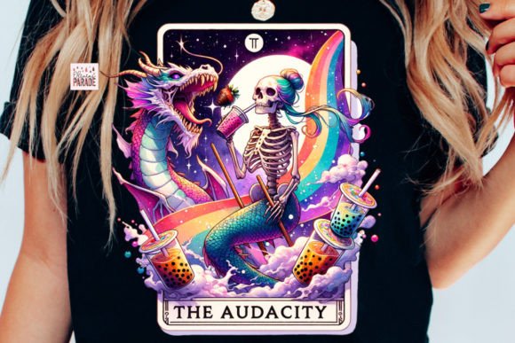 The Audacity Tarot PNG Mermaid Skeleton