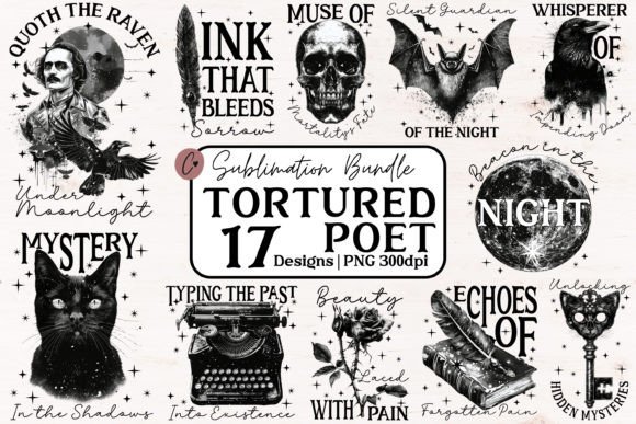 Tortured Poet Gothic Sublimation Bundle