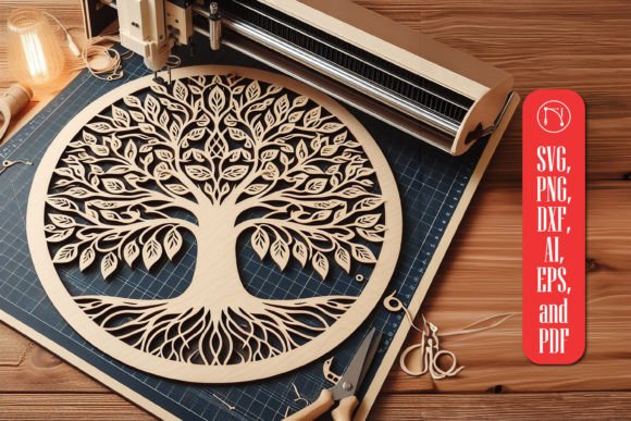 Tree Laser Cut SVG File