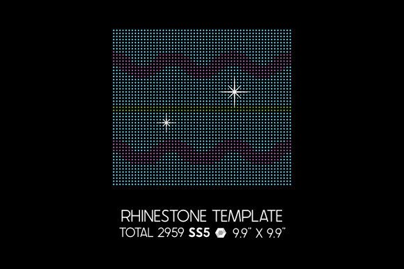 Tricolored Rhinestone Tumbler Wrap Template, 20 Oz