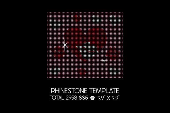 Valentine’s Day Rhinestone Tumbler Wrap Template, 20 Oz