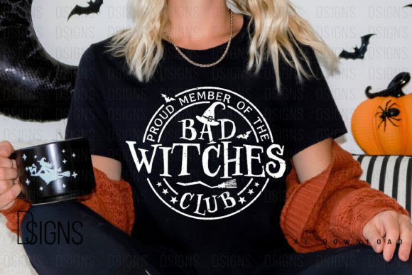 Vintage Halloween Bad Witch SVG PNG