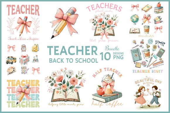 Vintage Teacher Back to School Bundle