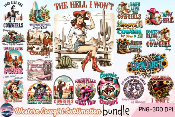 Western Cowgirl Sublimation Bundle