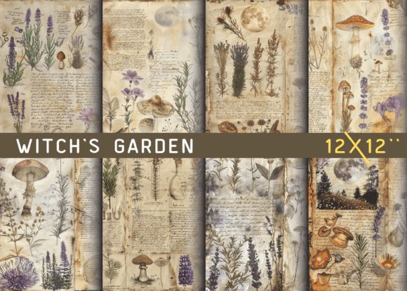 Witch’s Garden Junk Journal Page