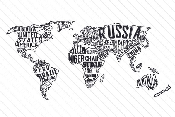 World Map Collage